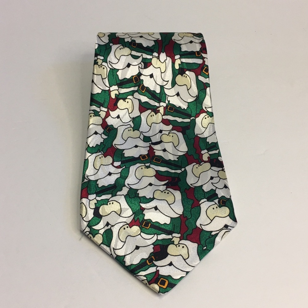 VTG Santa Christmas Holiday Tie RENAISSANCE Hand Made Novelty Fun Festive